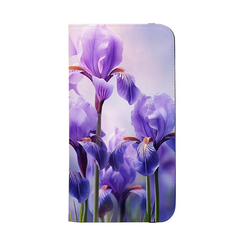 Mauve Floral Wallet Case