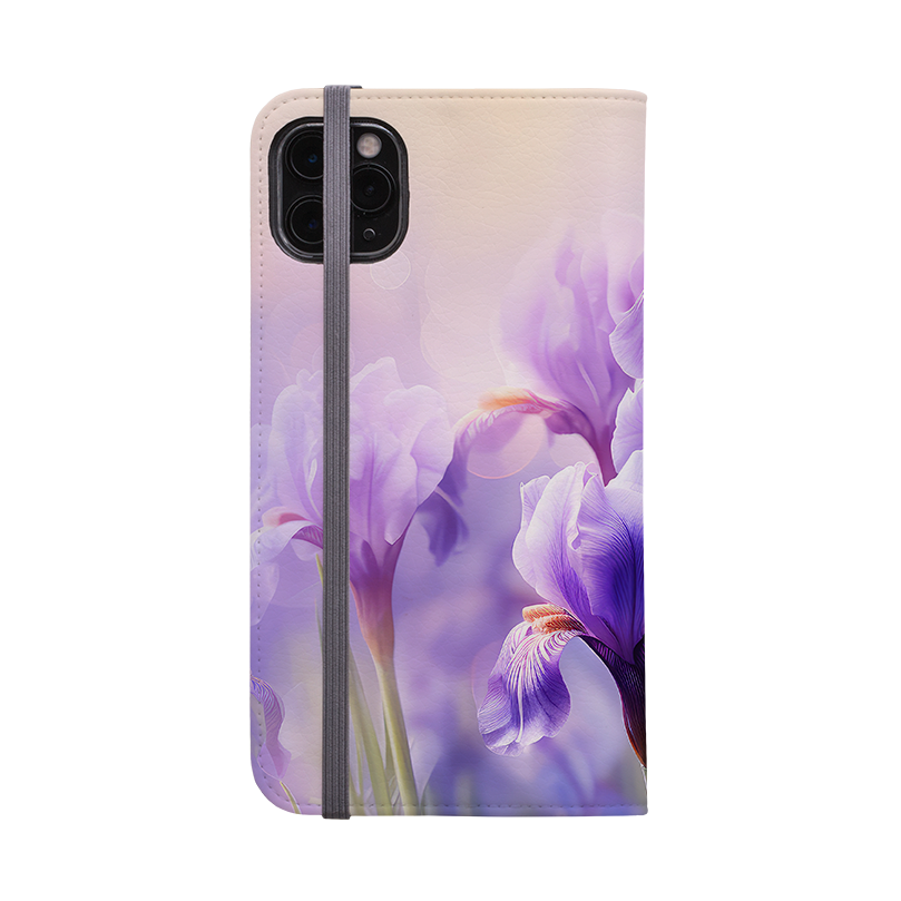 Mauve Floral Wallet Case