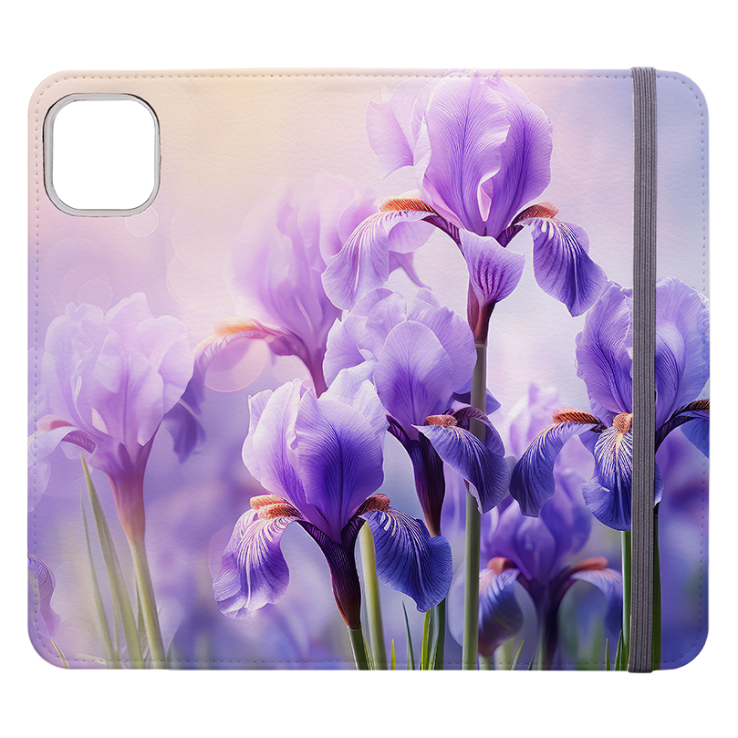 Mauve Floral Wallet Case