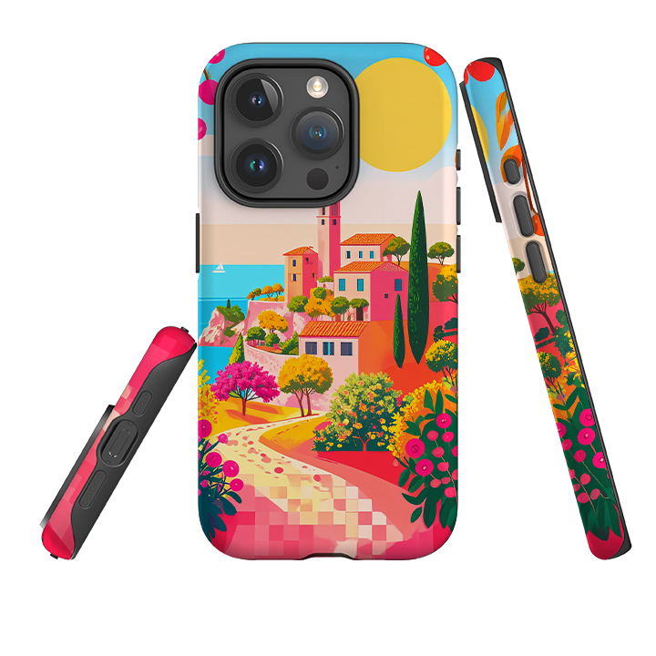 iPhone Tough Case - Mediterranean Landscape and Sunshine