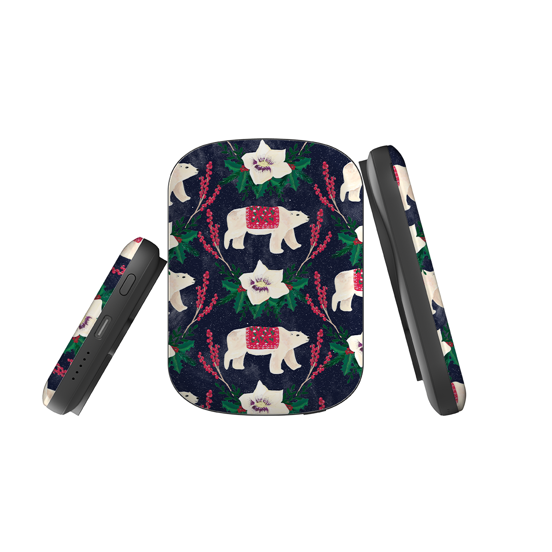 MagSafe Power Bank - Midnight Polar Bears By Abby Jacobs