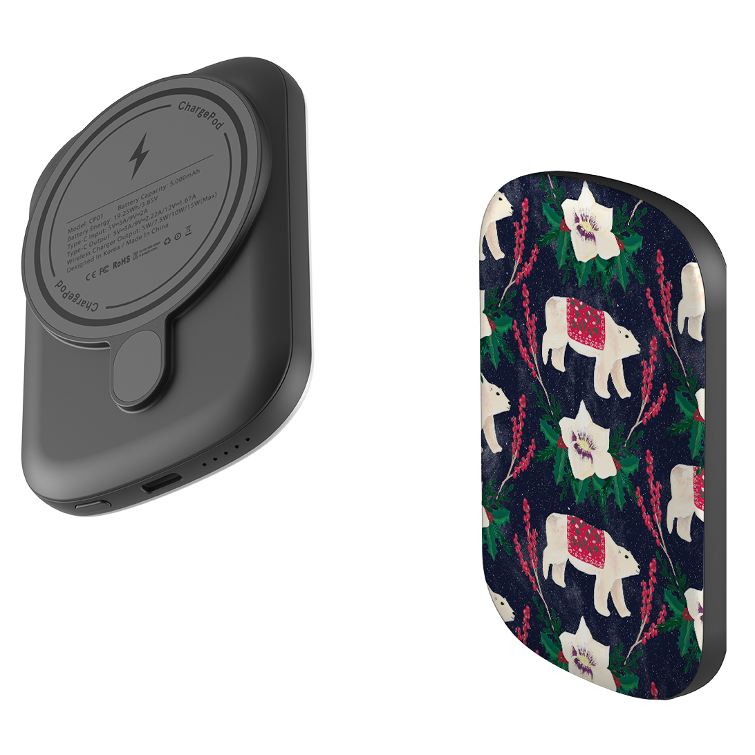 MagSafe Power Bank - Midnight Polar Bears By Abby Jacobs