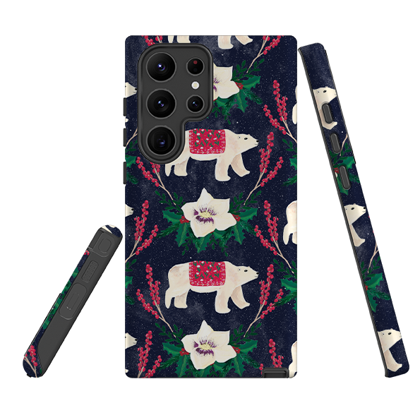 Samsung Tough Case - Midnight Polar Bears By Abby Jacobs