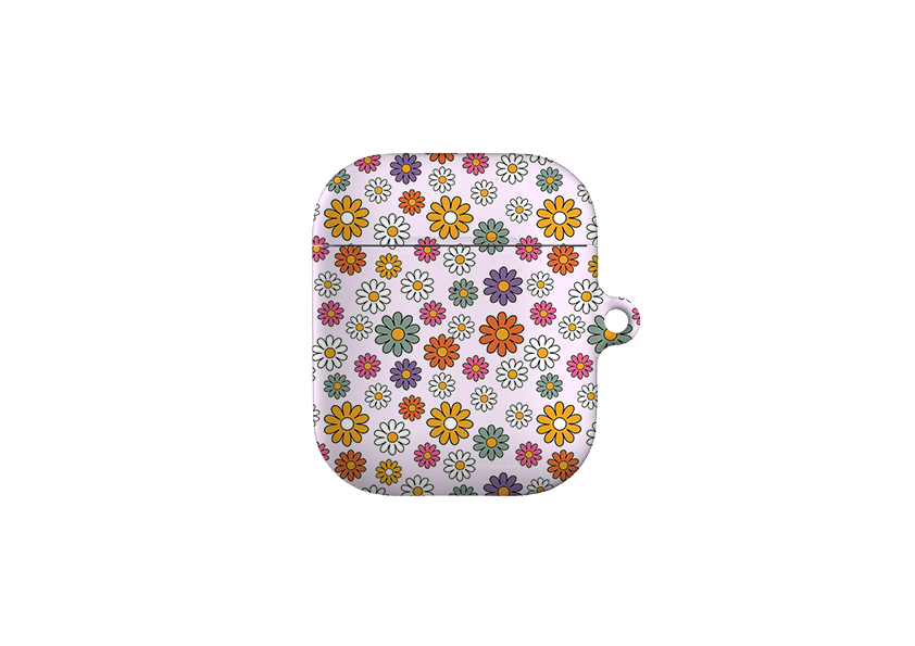 Калъф за Airpods Смесени маргаритки (1-во и 2-ро поколение)