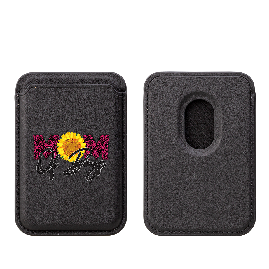 Mom Of Boys MagSafe Wallet- Black