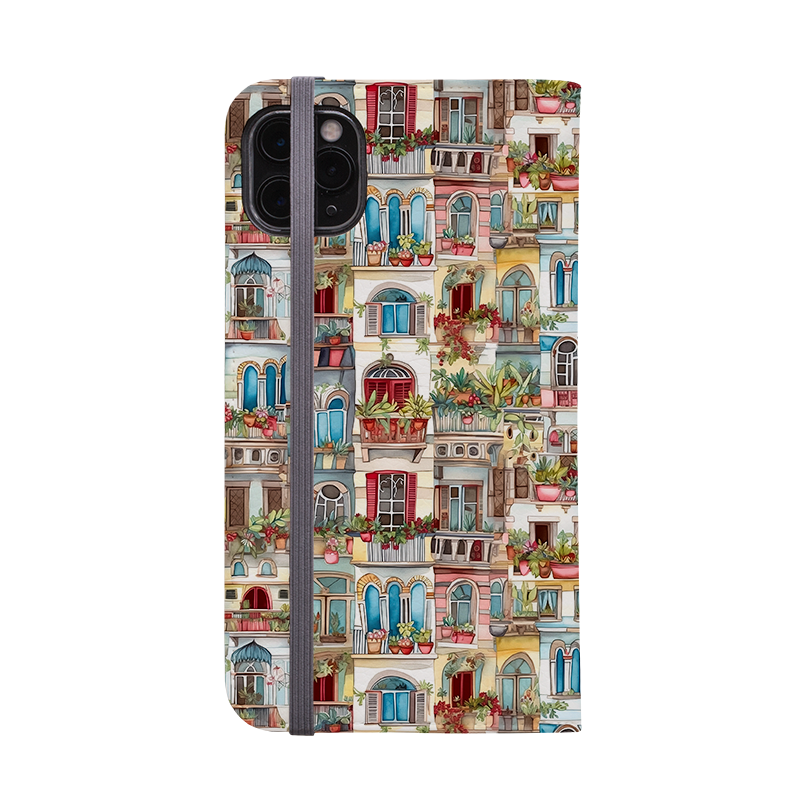 Montmartre Houses III Wallet case