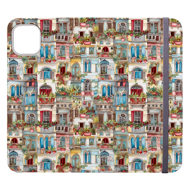 Montmartre Houses III Wallet case
