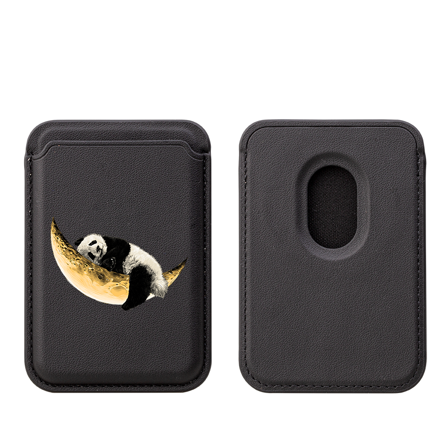 Moon Bear MagSafe Wallet- Black