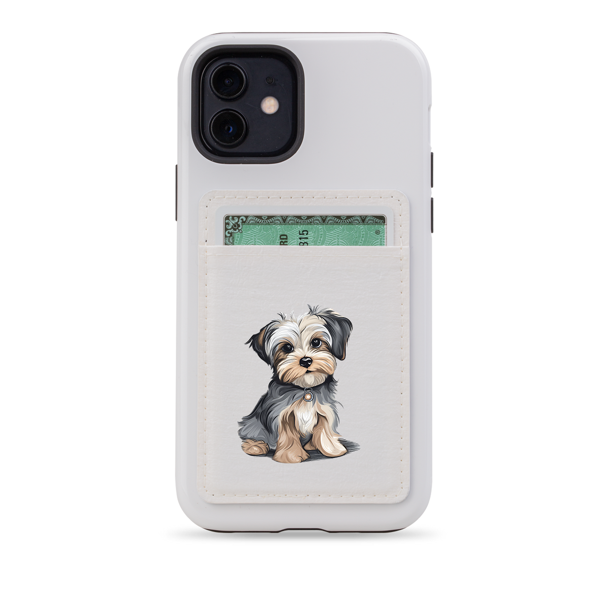 Morkie MagSafe Wallet- White
