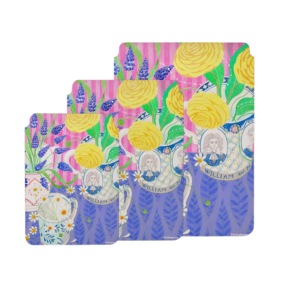 Muscari Flowers By Bex Parkin Laptop, Kindle & iPad Sleeve