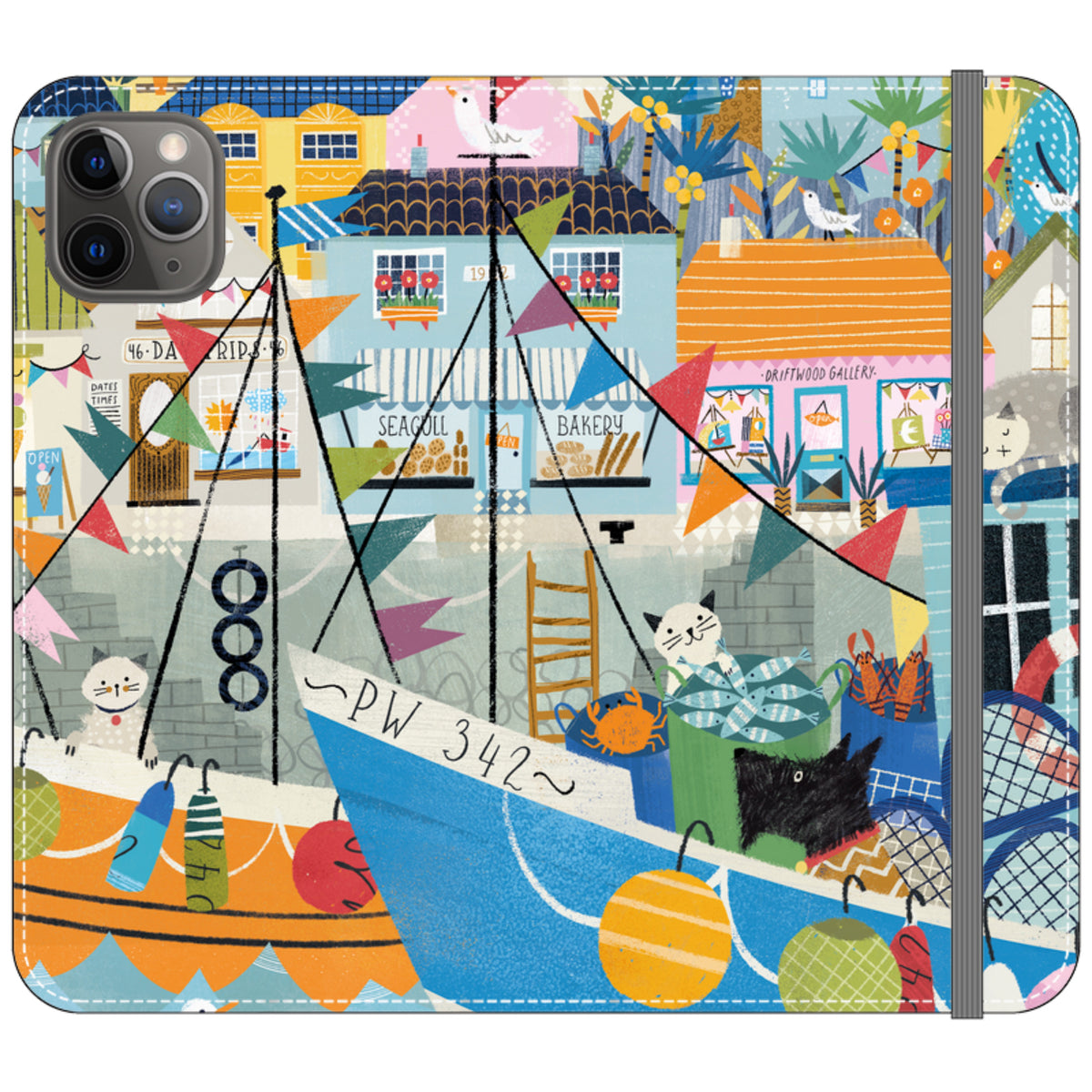 Night Harbour Wallet Case By Ali Brookes