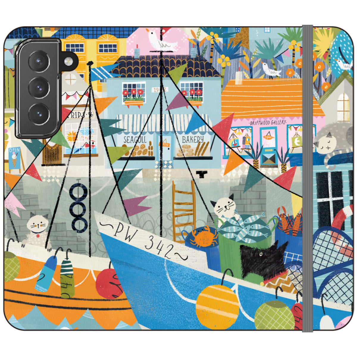 Night Harbour Wallet Case By Ali Brookes