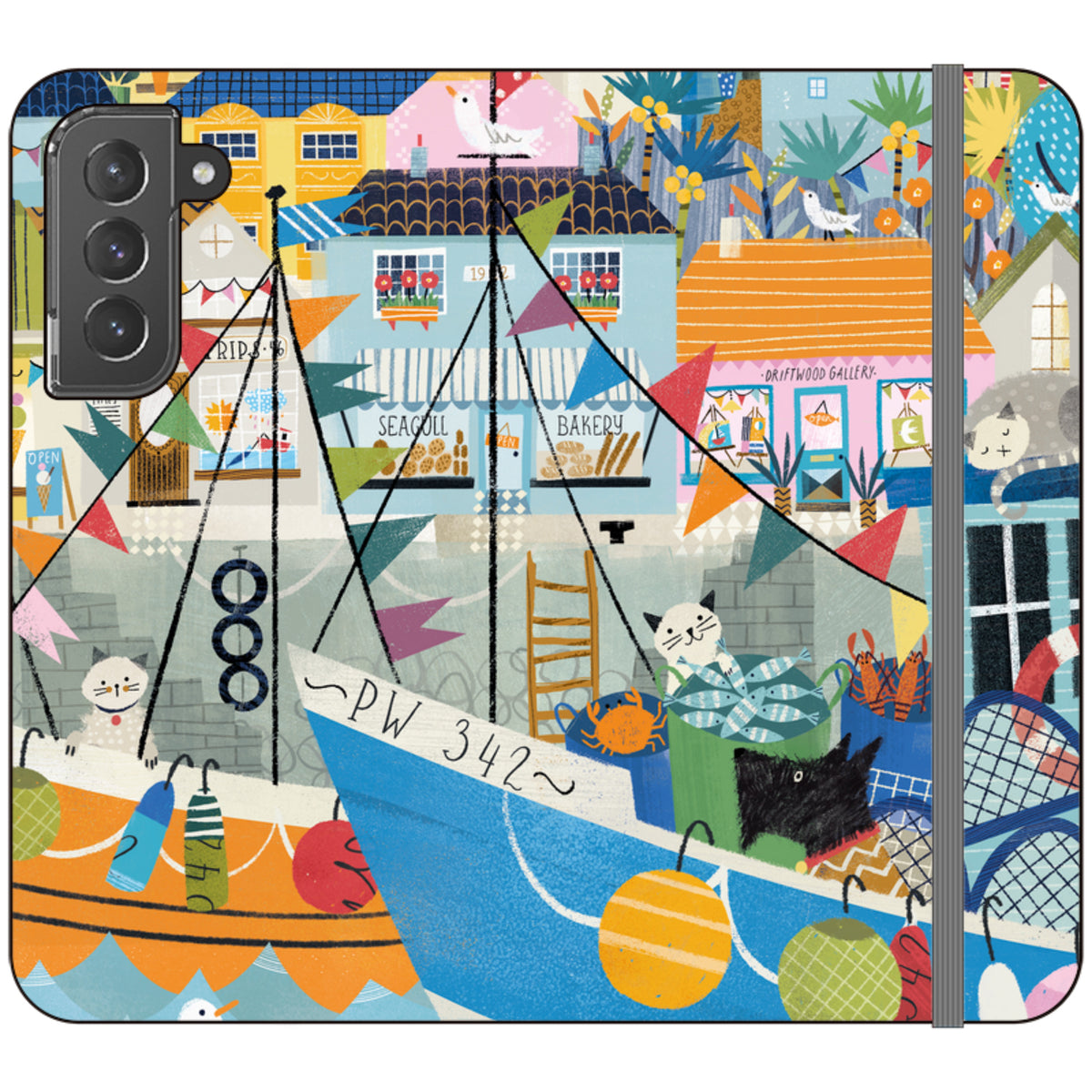 Night Harbour Wallet Case By Ali Brookes