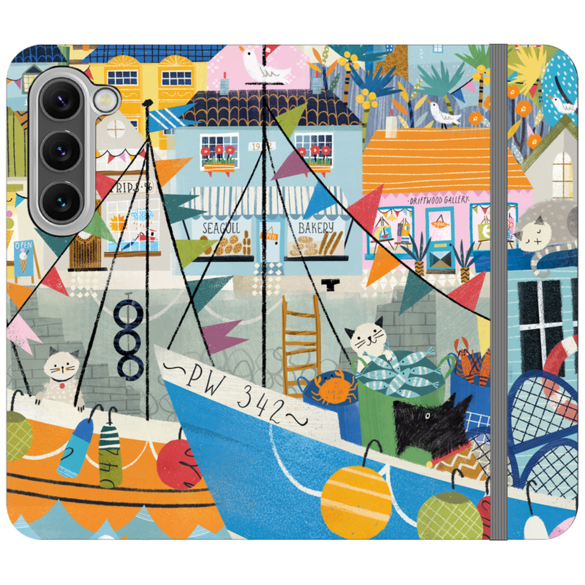 Night Harbour Wallet Case By Ali Brookes