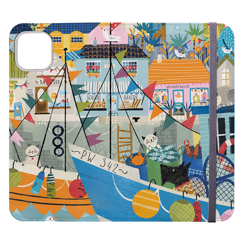 Night Harbour Wallet Case By Ali Brookes