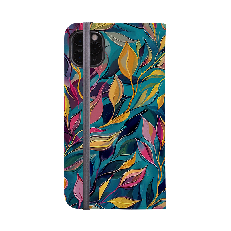 Nutberry Leaves Wallet Case