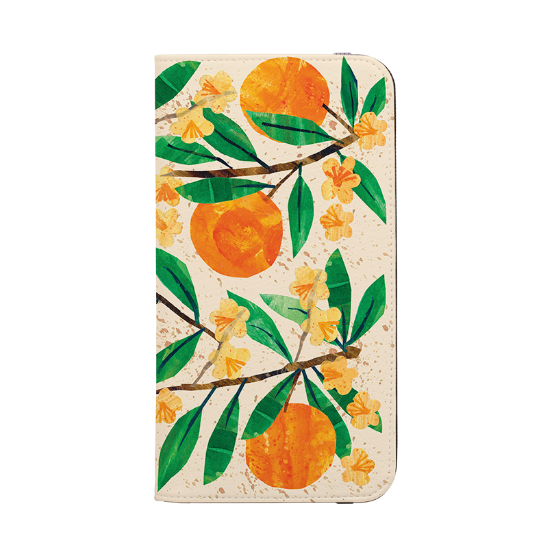 Orange Blossom Wallet Case By Tracey English