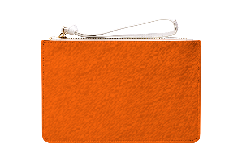Orange Clutch Bag
