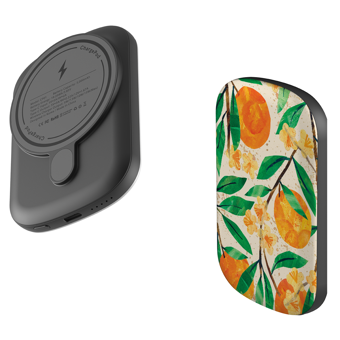 MagSafe Power Bank - Orange Blossom By Tracey English