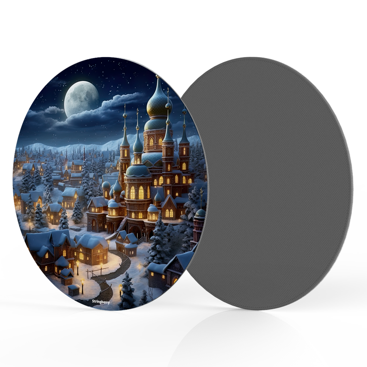 Orthodox Xmas Vegan Leather Mouse Mat