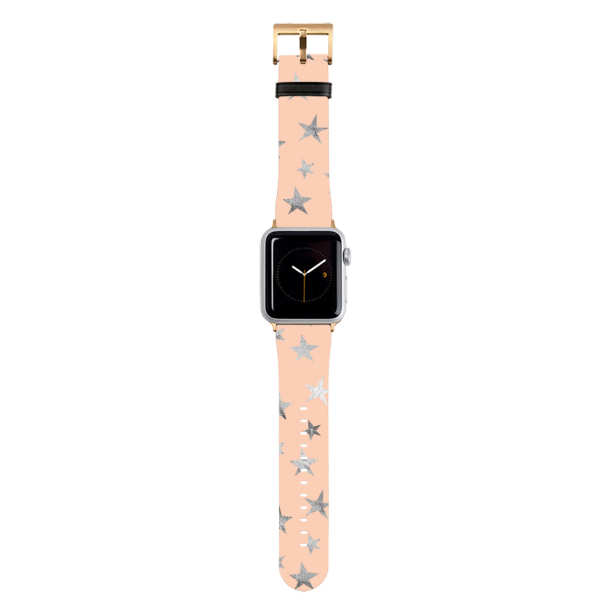 Pale and Silver Stars Apple Watch Strap