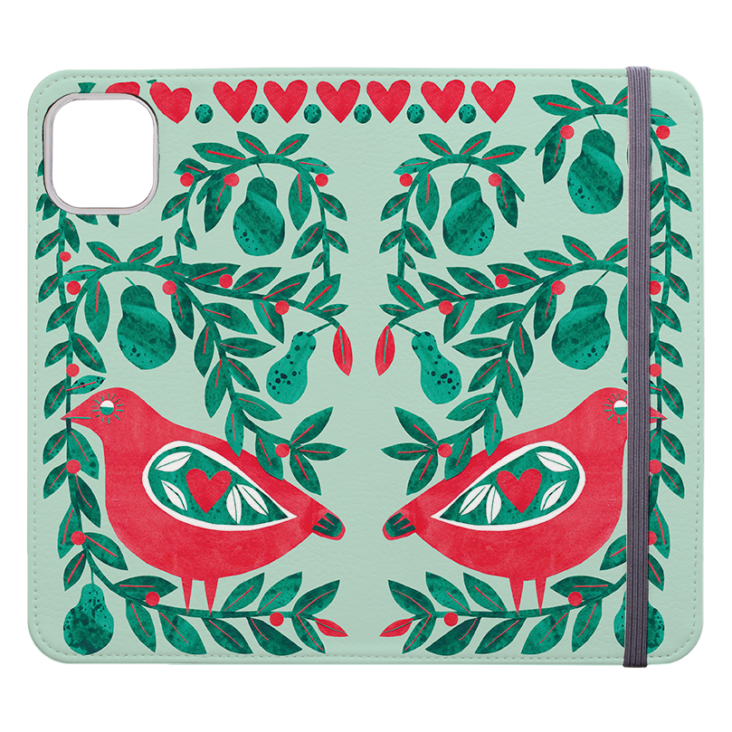 Partridge With Pears Wallet Case By Tracey English