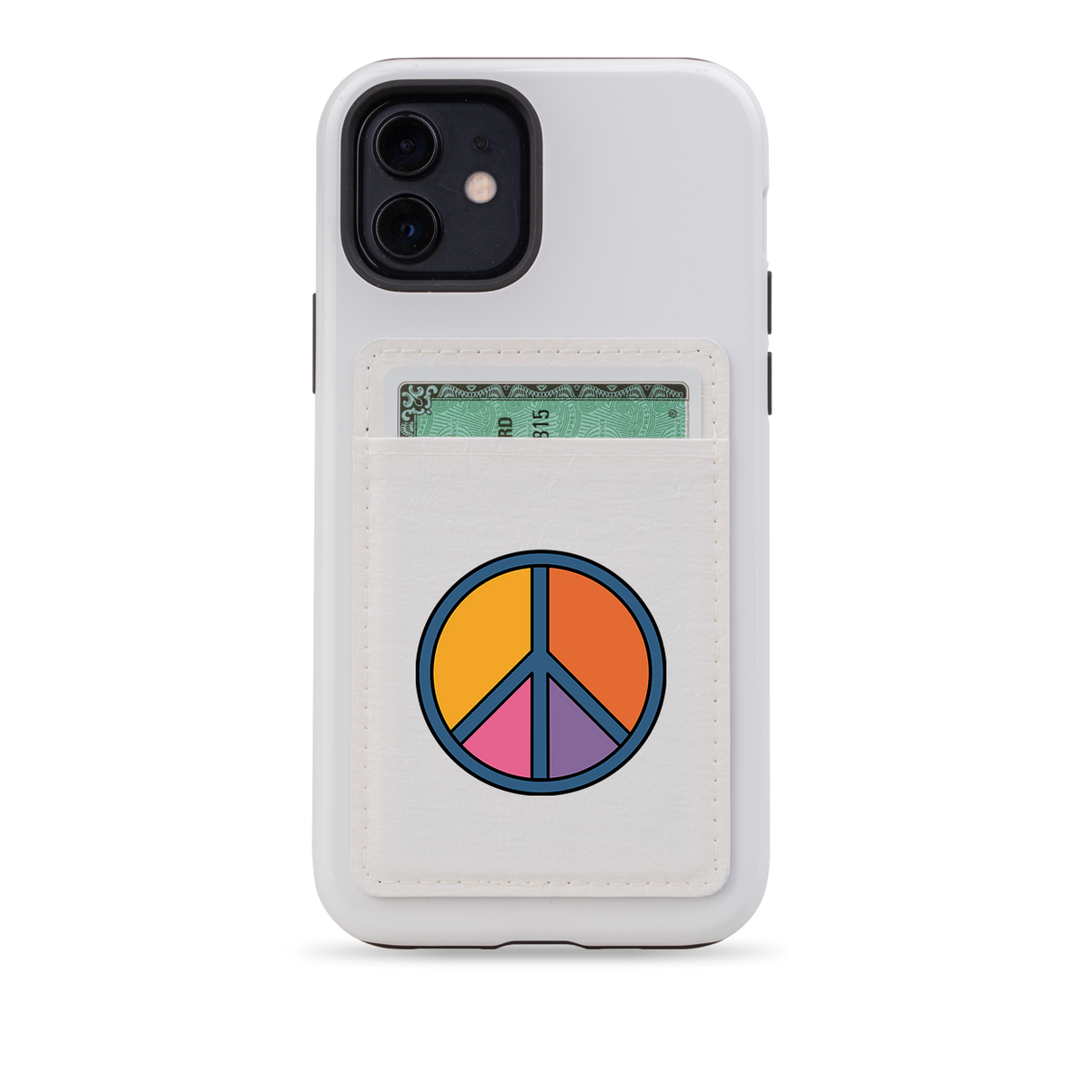 Peace III MagSafe Wallet- White