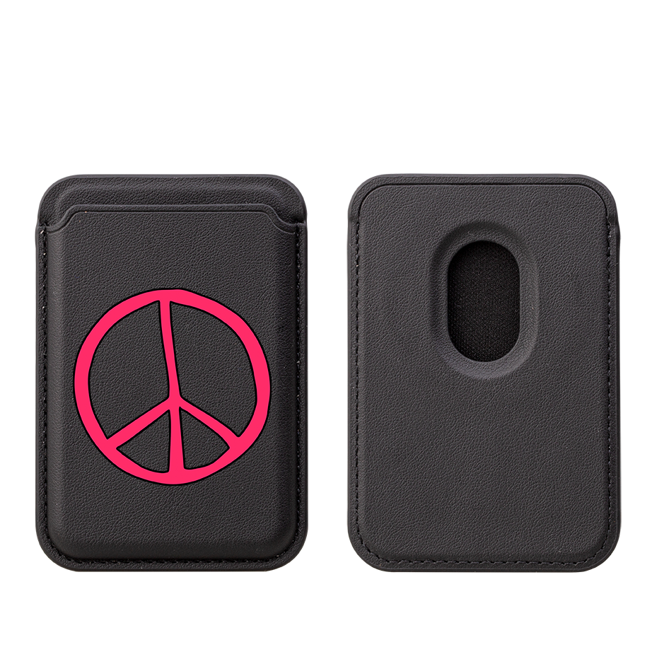 Peace MagSafe Wallet- Black