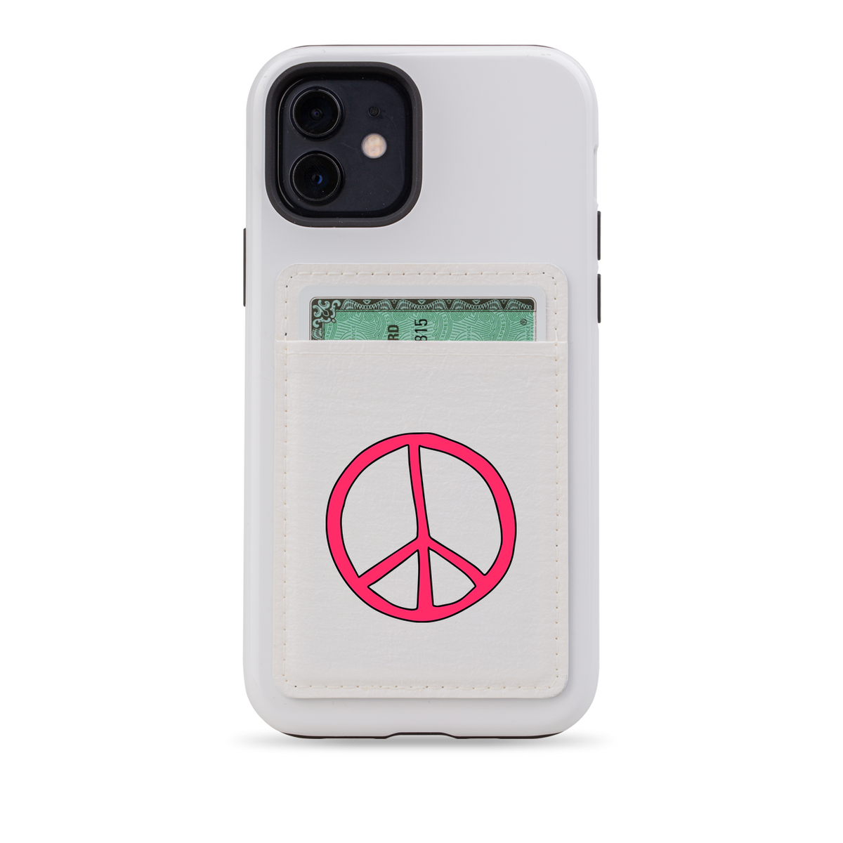 Peace MagSafe Wallet- White
