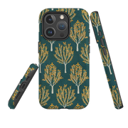 iPhone MagSafe Tough Case - Pear Trees Teal By Katherine Quinn