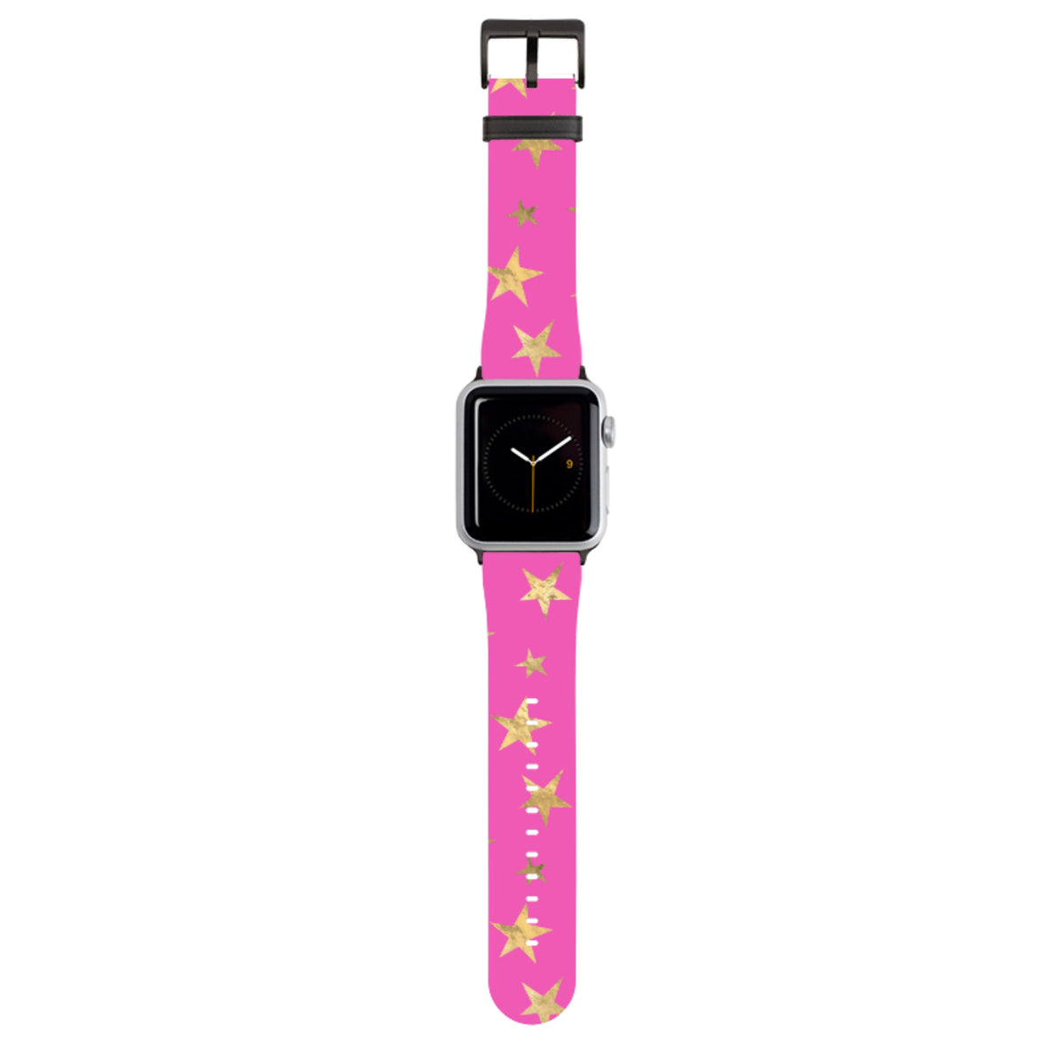 Pink and Gold Stars Apple Watch Strap