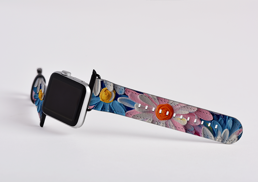 Pink Daisies Apple Watch Strap