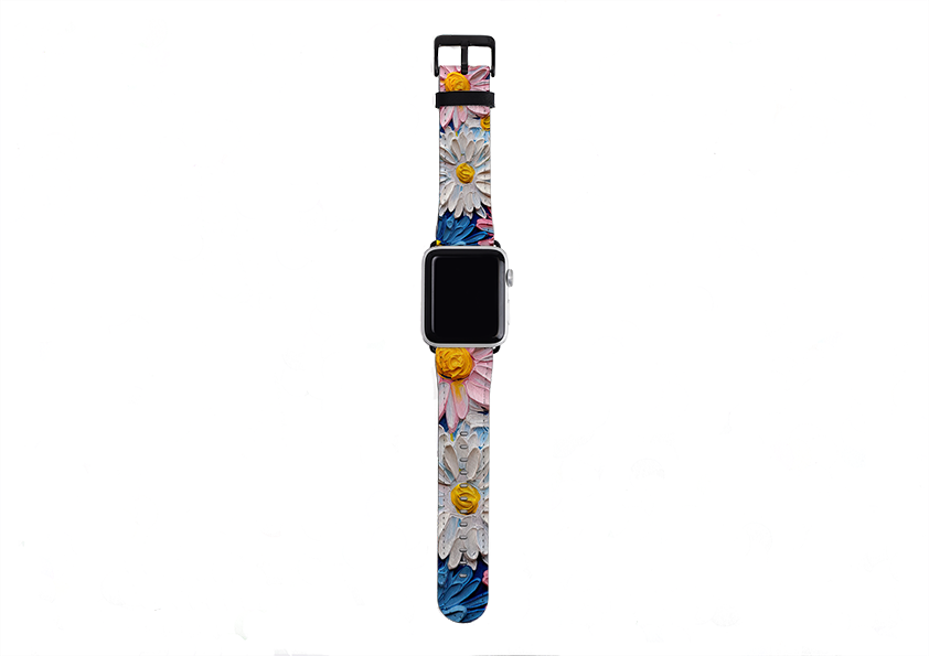 Pink Daisies II Apple Watch Strap