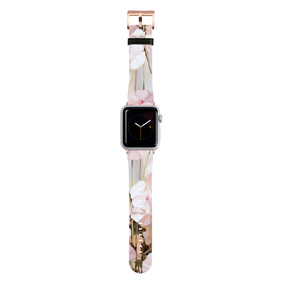 Pink Delight Floral Apple Watch Strap