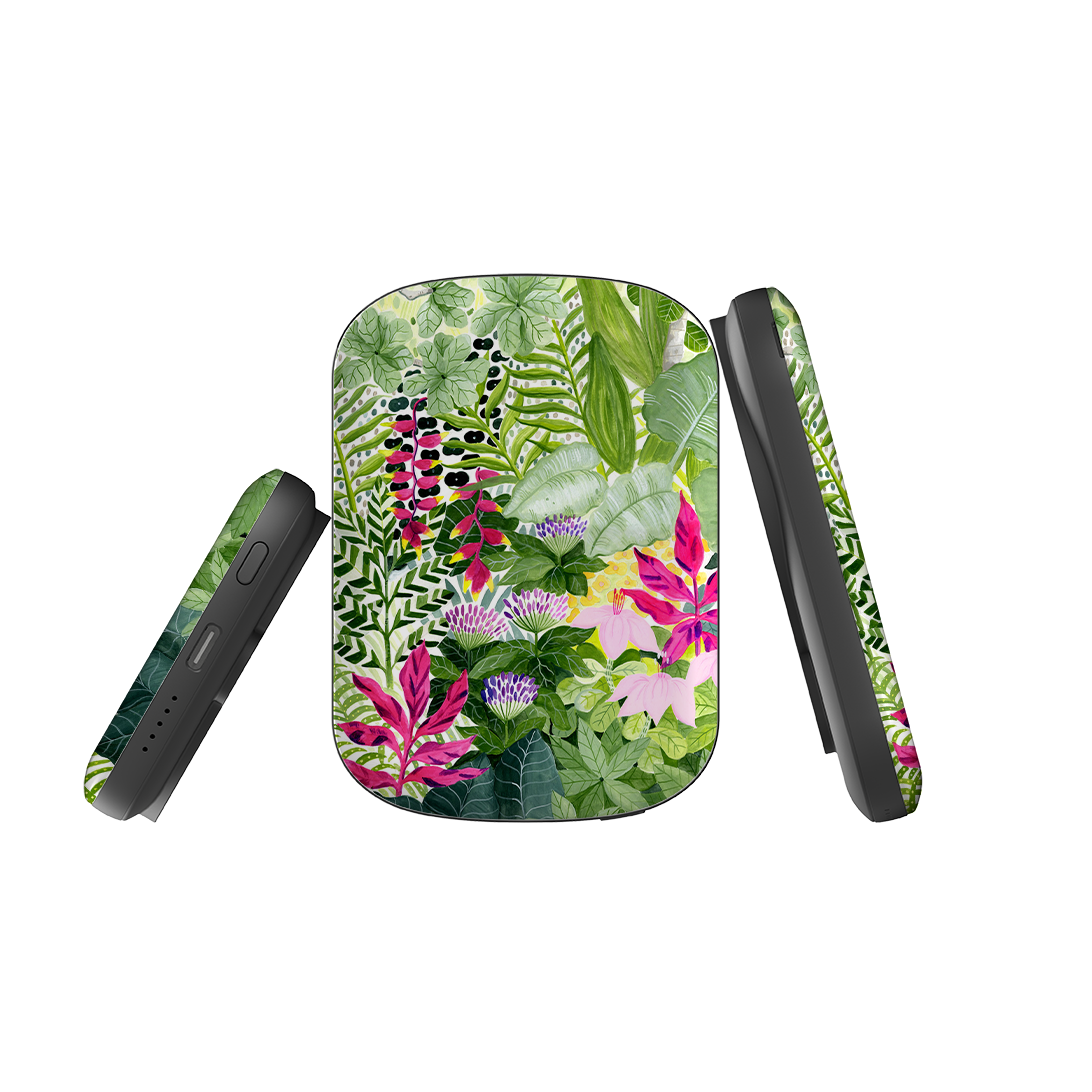 MagSafe Power Bank - Pink Botanical By Bex Parkin