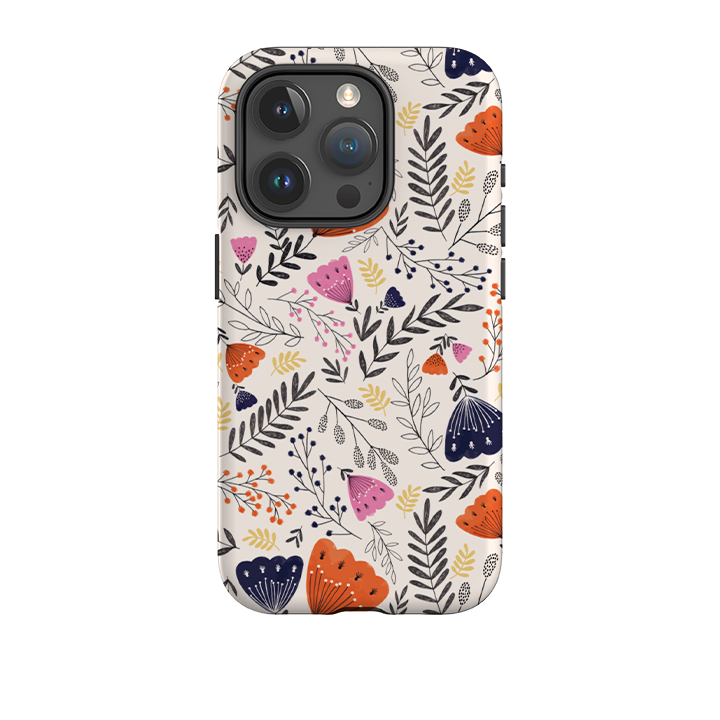 iPhone Tough Case - Pink Floral By Jade Mosinski