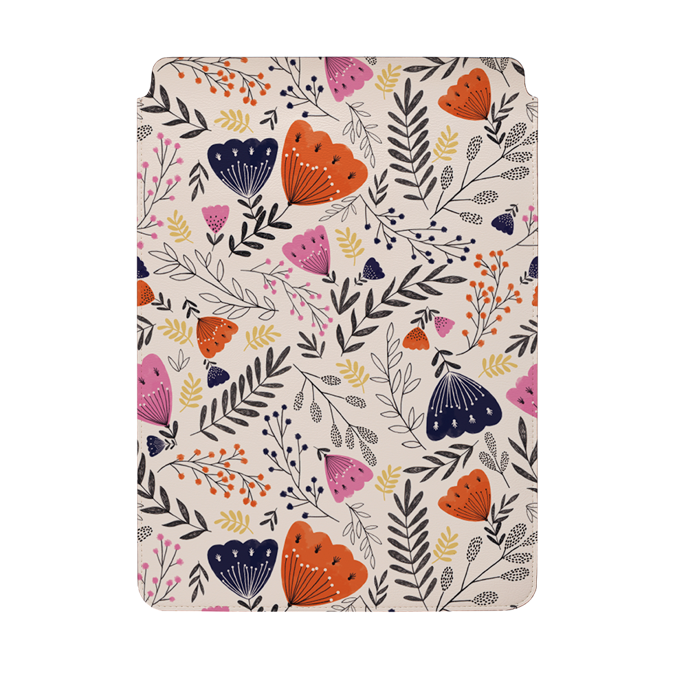 Pink Floral By Jade Mosinski Laptop, Kindle & iPad Sleeve