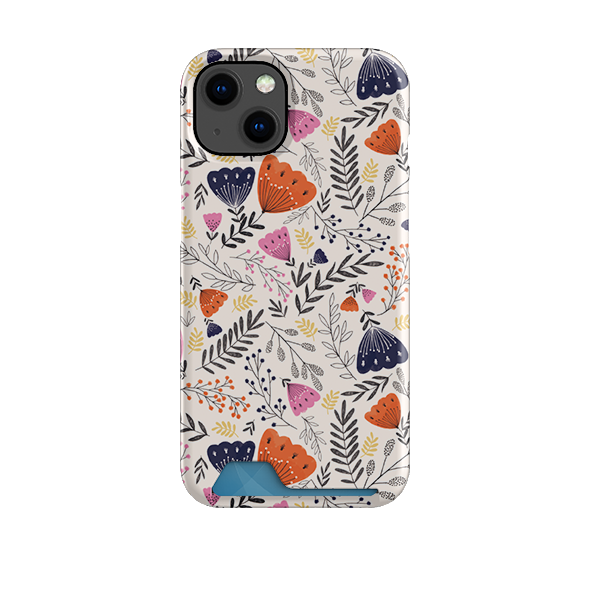 Pink Floral By Jade Mosinski Case and Card Case