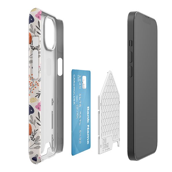 Pink Floral By Jade Mosinski Case and Card Case