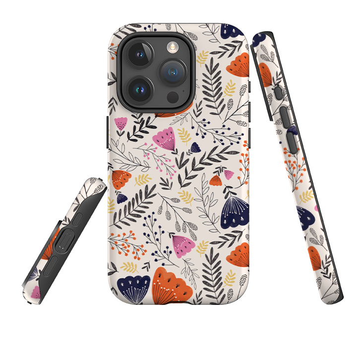 iPhone Tough Case - Pink Floral By Jade Mosinski