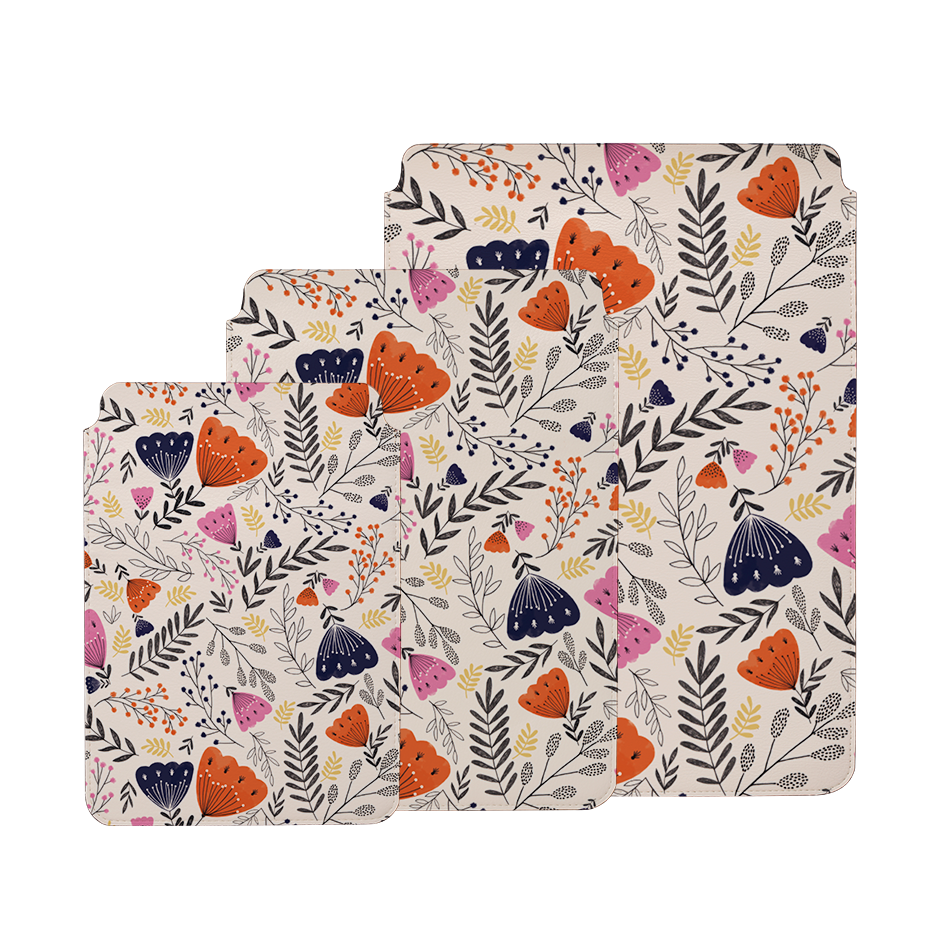 Pink Floral By Jade Mosinski Laptop, Kindle & iPad Sleeve