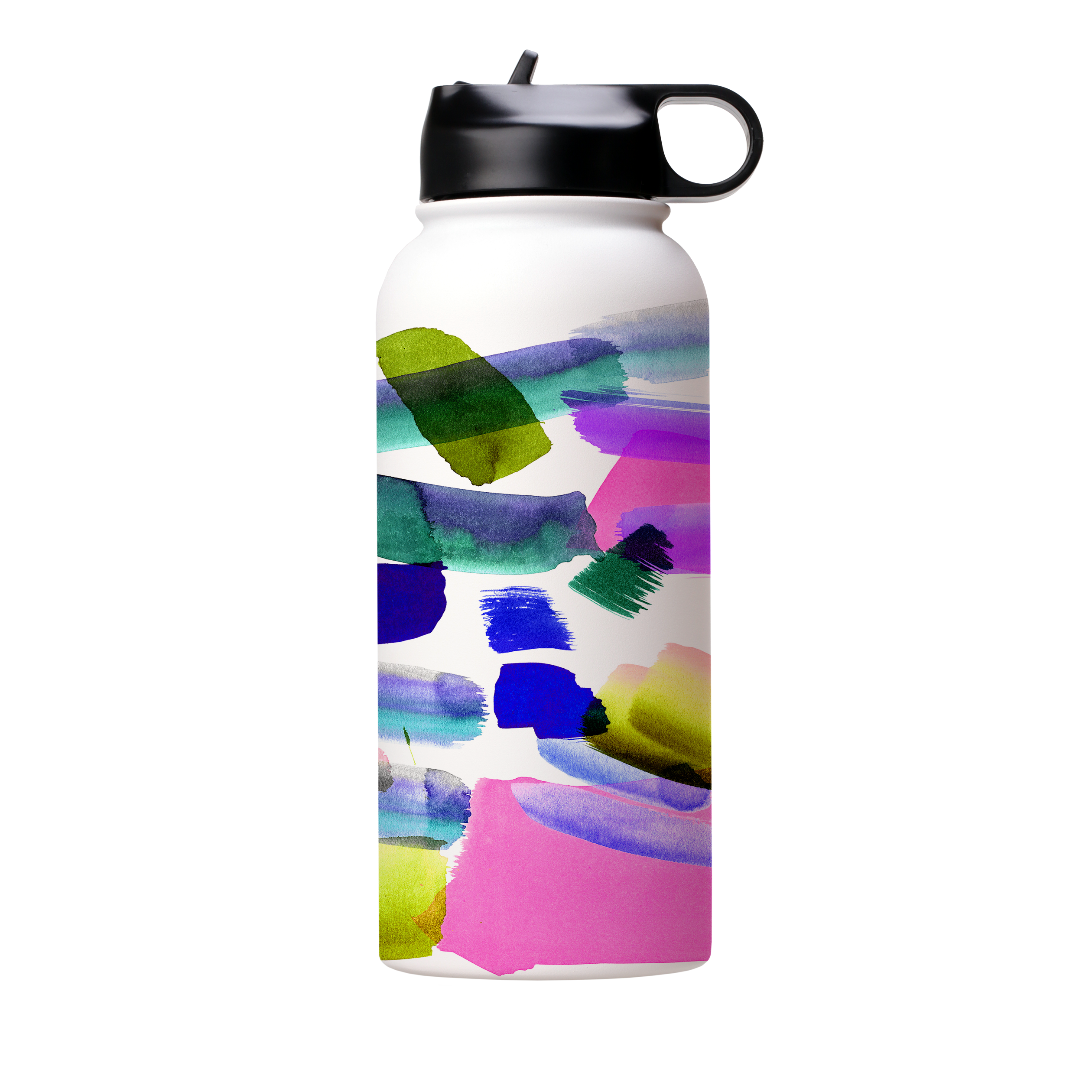 Pink Multi Brushes By Kitty Joseph Insulated Stainless Steel Water Bottle
