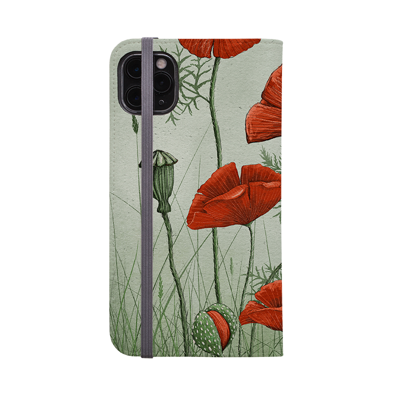 Poppies Wallet Case By Maja Lindberg