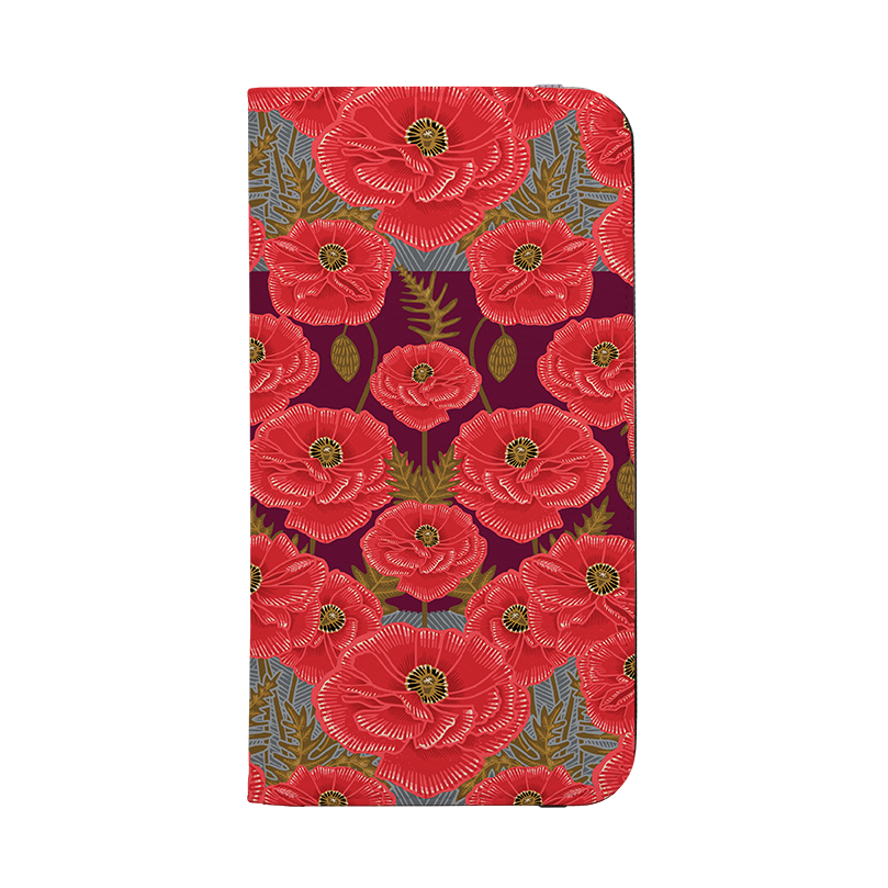 Poppy Red Wallet Case By Kate Heiss