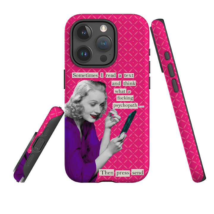 iPhone Tough Case - Psychopath By Clare Jordan