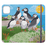 Puffins Wallet Case By Natalie Pedetti Prack