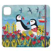 Puffins Wallet Case By Tracey English