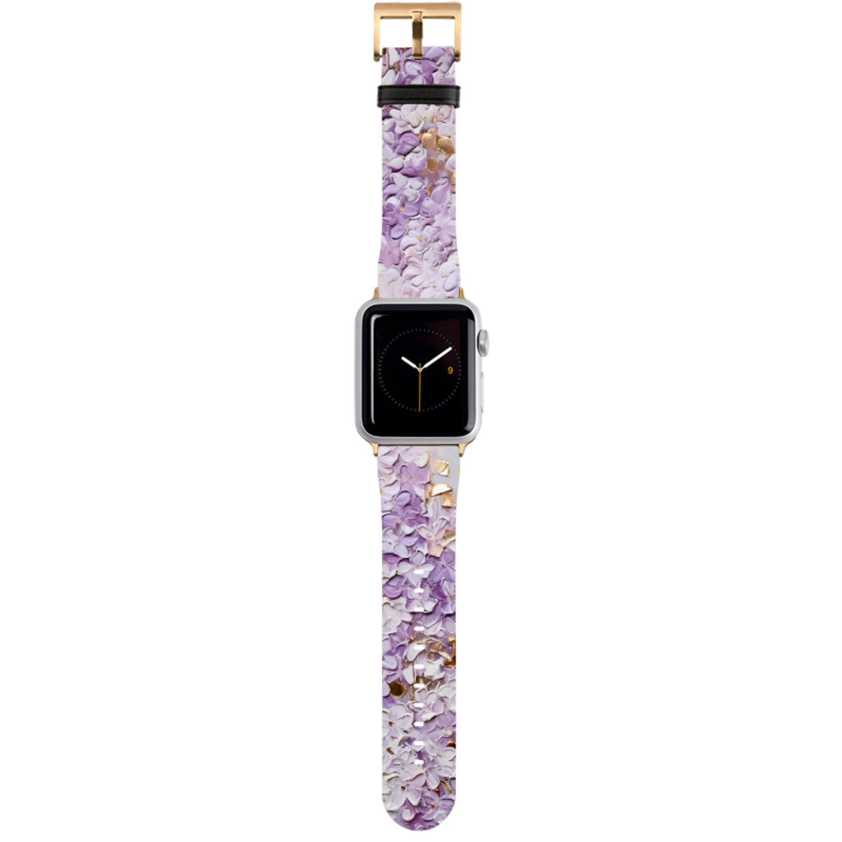 Purple Floral Apple Watch Strap