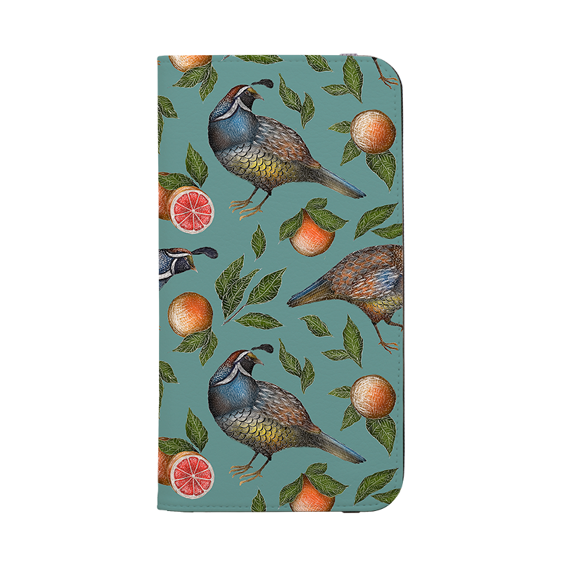 Quails Pattern By Catherine Rowe Wallet case
