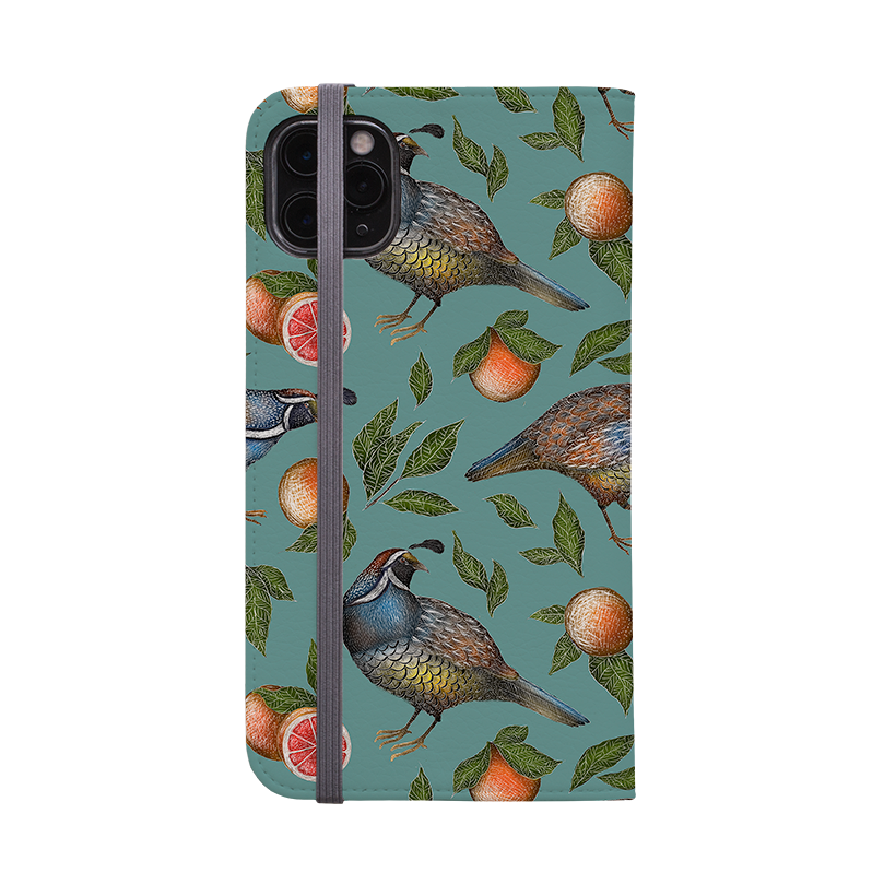 Quails Pattern By Catherine Rowe Wallet case
